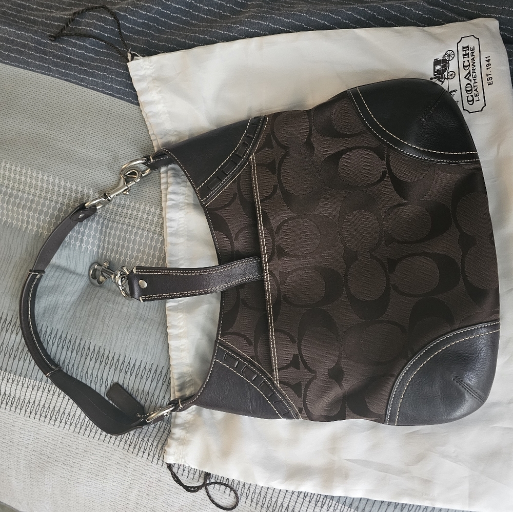 Coach Over The Shoulder Bag Hampton Python - image 1